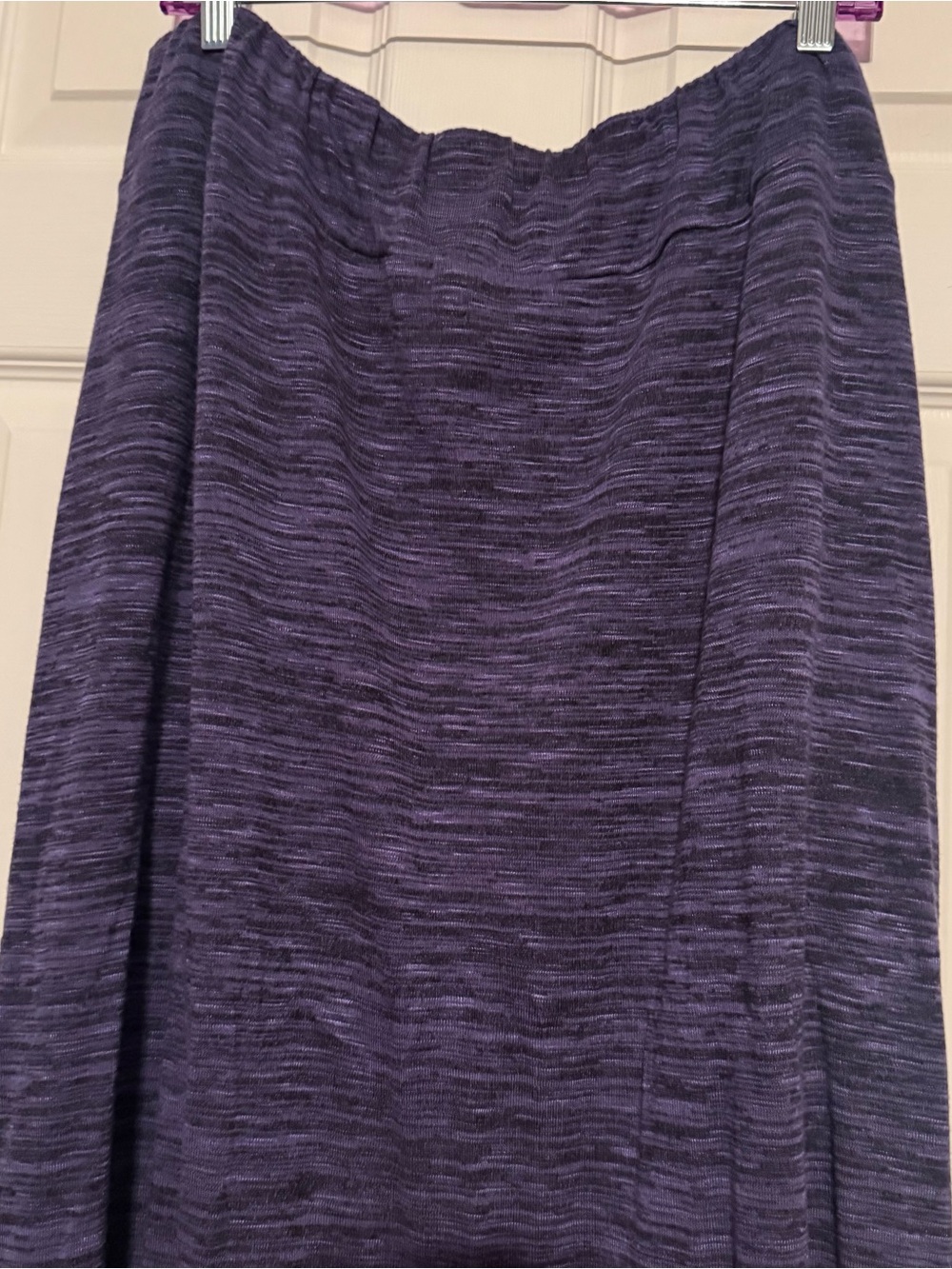 Faded Glory Purple Space-Dye A-Line Skirt